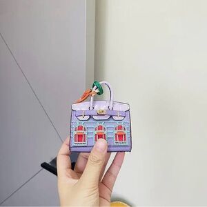 Super cute key fob mini purse charm